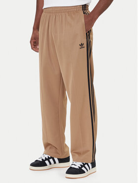 adidas adidas Spodnji del trenirke adicolor Firebird JY1419 Bež Baggy Fit