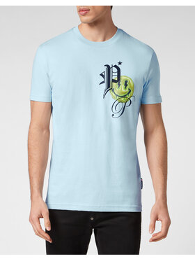 PHILIPP PLEIN PHILIPP PLEIN T-shirt 701 Azzurro chiaro Regular Fit