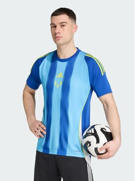 adidas adidas Koszulka techniczna Messi Błękitny Slim Fit
