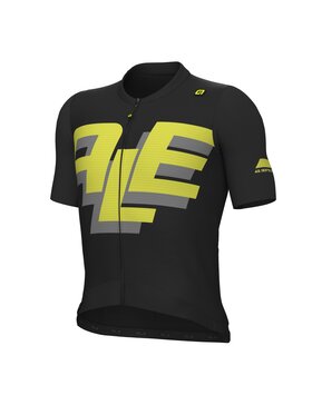 Alé Cycling Alé Cycling Koszulka rowerowa PR-E Sauvage Czarny Fitted Fit