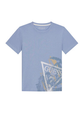 Guess Guess T-Shirt L6RI14 K8HM4 Světle modrá Regular Fit