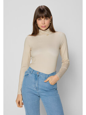 BIZUU BIZUU Bluzka OWAKA Beżowy Standard Fit