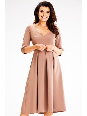 Awama Awama Abito da sera A598 Marrone Basic Fit