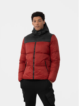 4F 4F Kurtka zimowa 4FAW23TDJAM243 Czerwony Regular Fit