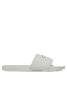 Calvin Klein Jeans Calvin Klein Jeans Šľapky Slide Monogram Cv YM0YM01271 Sivá