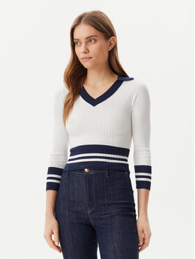 Guess Guess Sweter W5GR46 Z3L10 Écru Regular Fit