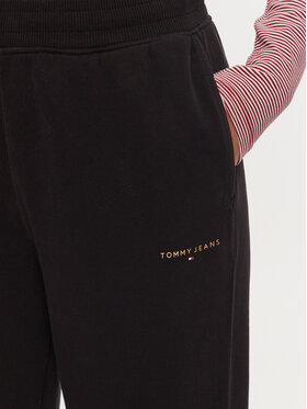 Tommy Jeans Spodnji Del Trenirke DW0DW19657 Črna Relaxed Fit