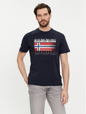 Napapijri Napapijri T-Shirt S-Kreis NP0A4HQR Dunkelblau Regular Fit