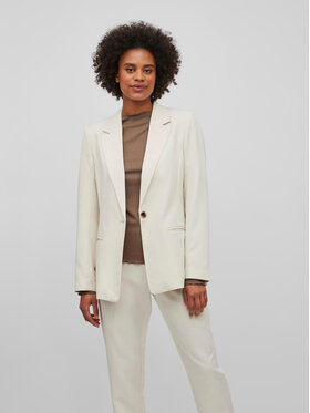 Vila Vila Sako Lowny 14079590 Écru Regular Fit