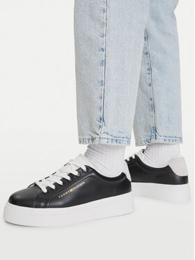 Tommy Hilfiger Tommy Hilfiger Sneakers Th Feminine Platform Monogram FW0FW09594 Nero