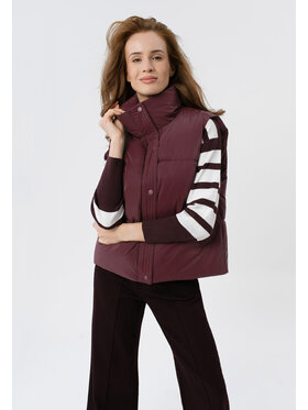 Volcano Volcano Bezrękawnik V-ELARISA Fioletowy Regular Fit