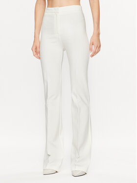 Pinko Pinko Auduma bikses 100054 A15M Balts Wide Leg