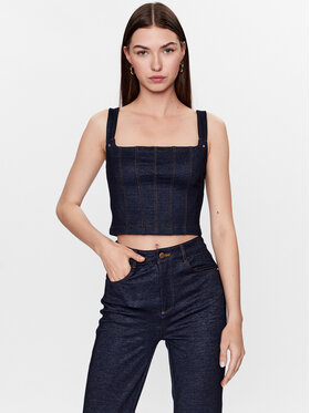 Guess Guess Top W3YP57 KBU70 Granatowy Slim Fit
