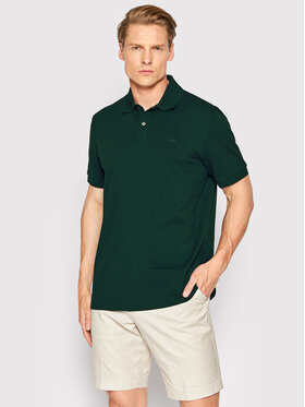 BOSS Boss Тениска с яка и копчета Pallas 50468362 Зелен Regular Fit