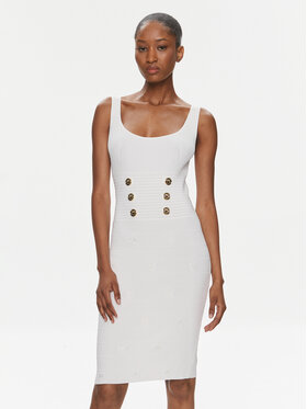 PINKO Pinko Φόρεμα υφασμάτινο Cactus 102879 A1LK Λευκό Slim Fit