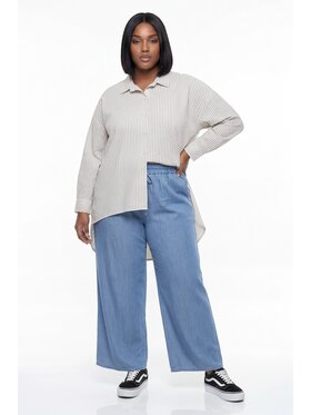 FIGL FIGL Spodnie palazzo M1297 Niebieski Regular Fit