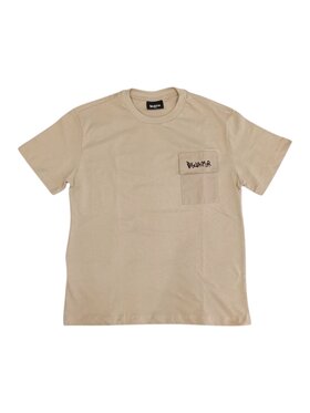 DISCLAIMER DISCLAIMER T-shirt q-bab-69438 Beige Regular Fit