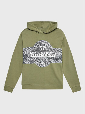 Napapijri Napapijri Majica dugih rukava B-Pinzon NP0A4GXD D Zelena Regular Fit
