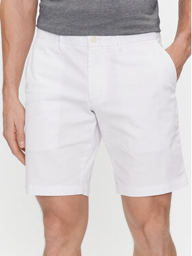 Tommy Hilfiger Tommy Hilfiger Riidest šortsid Brooklyn Short 1985 MW0MW23563 Valge Regular Fit