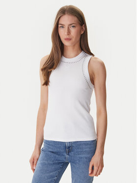 DKNY DKNY Top DJ5T1694 Alb Slim Fit