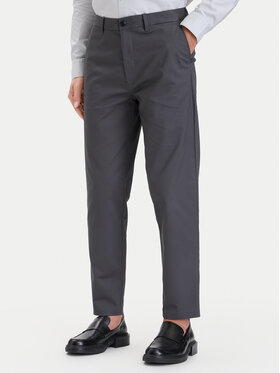 Calvin Klein Calvin Klein Chinosy LV04LH610G Szary Tapered Fit
