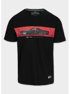 PITBULL PITBULL T-Shirt Koszulka męska DEVIL'S DEVILLE XL Czarny Regular Fit