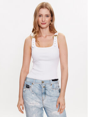 Versace Jeans Couture Versace Jeans Couture Top 74HAM619 Bílá Regular Fit