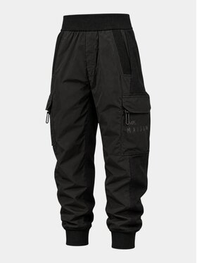 MADE BY SOCIETY MADE BY SOCIETY Spodnie materiałowe CARGO Pants - P37573 Czarny Basic Fit