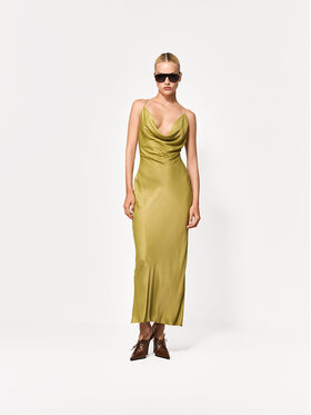 La Mania La Mania Večerní šaty NAYARI Khaki Basic Fit