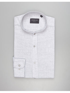 Borgio Borgio Koszula limido_00560 Szary Slim Fit
