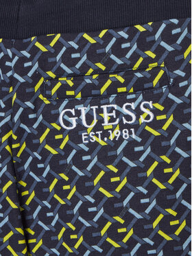 Guess Sportske Kratke Hlače L5RD02 KA6R4 Tamnoplava Regular Fit