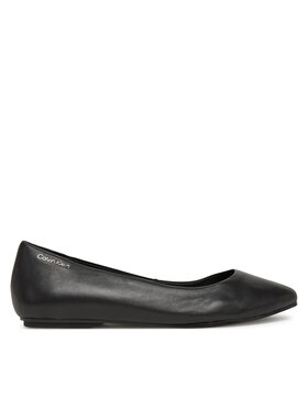 Calvin Klein Calvin Klein Μπαλαρίνες Flat Mary Jane - Lth HW0HW02341 Μαύρο