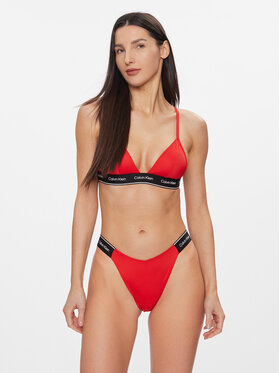 Calvin Klein Swimwear Gornji Del Bikini KW0KW02424 Rdeča