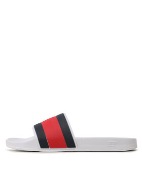 Tommy Hilfiger Natikači Rubber Th Flag Pool FM0FM04236 Bela