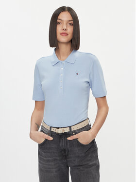 Tommy Hilfiger Tommy Hilfiger Polohemd 1985 Reg Pique Polo Ss WW0WW37820 Blau Regular Fit