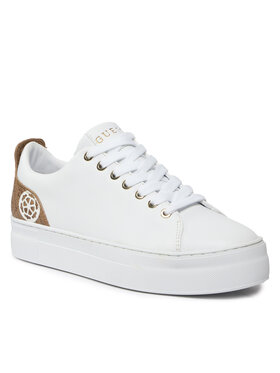 Guess Guess Sneakersy Gianele4 FLPGN4 ELE12 Biela