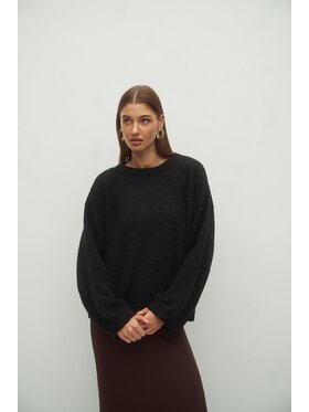 Le Collet Le Collet Sweter DIANA Czarny Oversize
