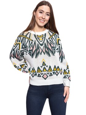 Wrangler Wrangler Sweter GEO KNIT Kolorowy Regular Fit
