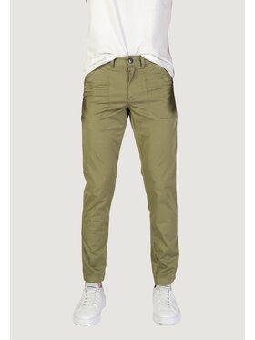 RefrigiWear RefrigiWear Pantaloni chino GA9103P25601 Verde Regular Fit
