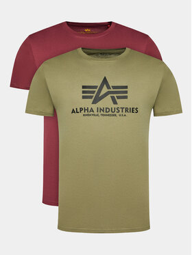 Alpha Industries Alpha Industries Souprava triček Basic 106524 Barevná Regular Fit
