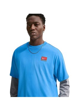 Nike Nike T-Shirt M NL SS BOXY KNIT TOP Niebieski Regular Fit