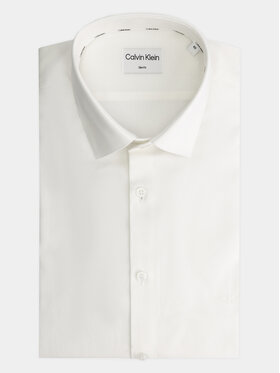 Calvin Klein Calvin Klein Cămașă Structure K10K112106 Alb Slim Fit