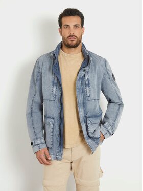 Guess Guess Bunda pro přechodné období 163217 Modrá Classic Fit