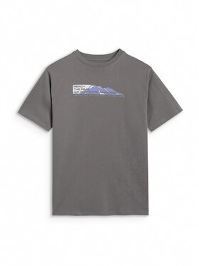 4F 4F T-Shirt APRES SKI Szary Oversize