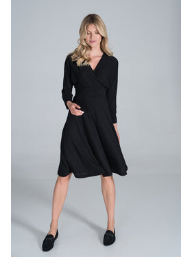 FIGL FIGLFIGL Vestito M826 Nero Regular Fit