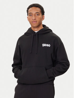 HUGO HUGO Bluza Nyrohood 50549212 Czarny Loose Fit