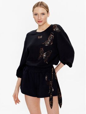 EA7 Emporio Armani EA7 Emporio Armani Bluză 3RTM23 TJLQZ 1200 Negru Relaxed Fit