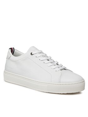 Tommy Hilfiger Tommy Hilfiger Αθλητικά Premium Cupsole Grained Lth FM0FM04893 Λευκό