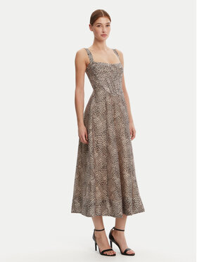 BARDOT BARDOT Sukienka koktajlowa 58546DB9 Brązowy Regular Fit