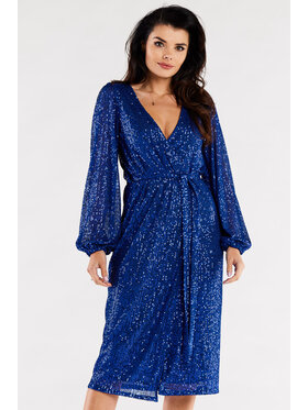 Awama Awama Abito da sera A567 Blu Basic Fit